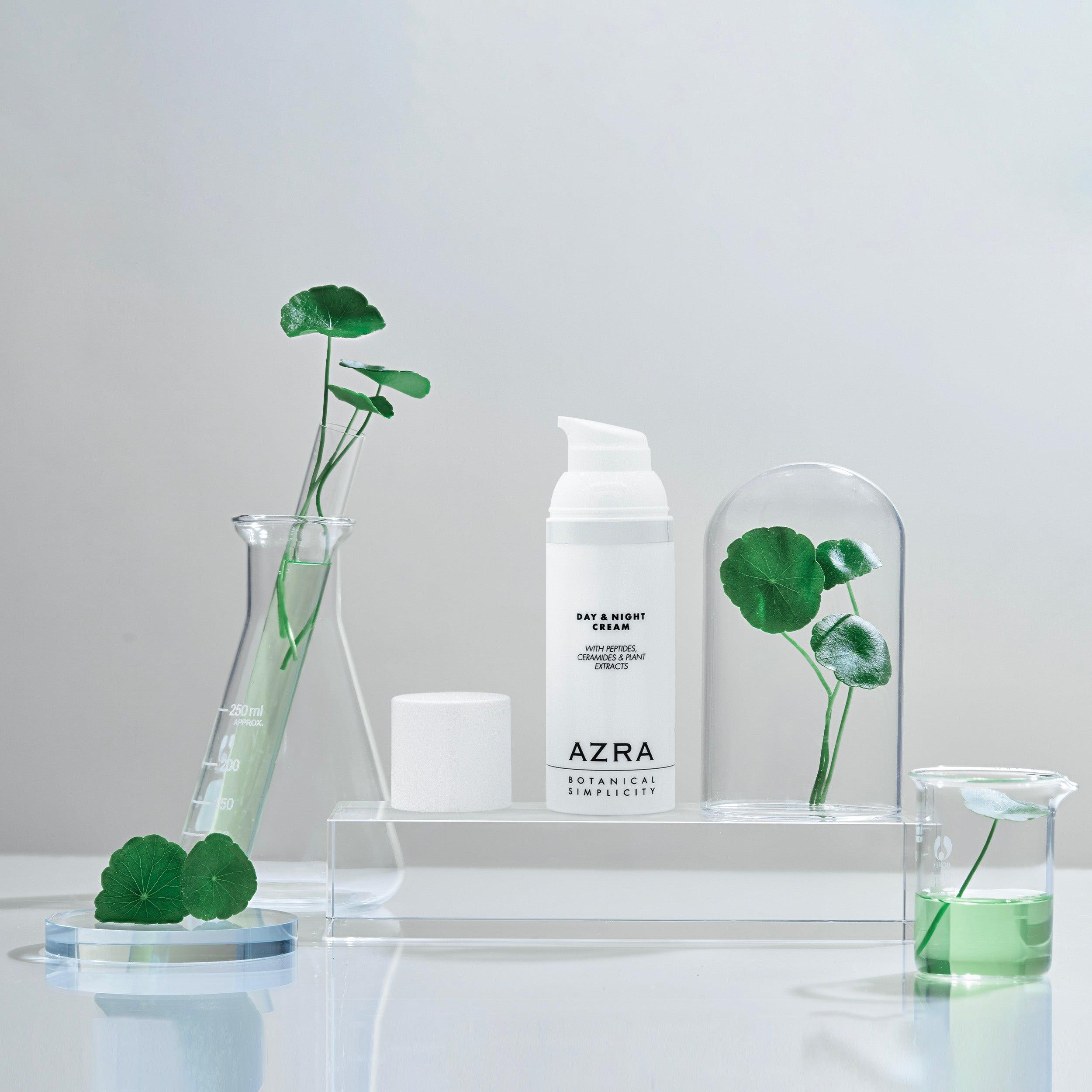 AZRA Botanical Simplicity DAY & NIGHT CREAM Hydrating, Calming & Plumping the Skin with Squalene, Ceramide & Na - Hyaluronate