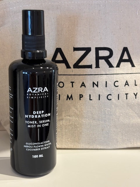 Deep Hydration toner mist used on sensitive skin