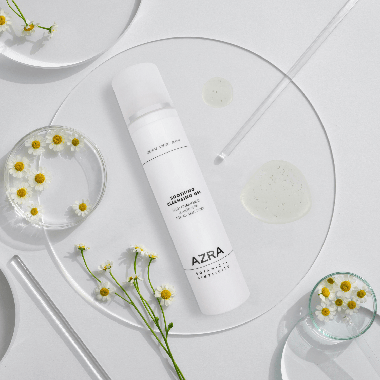 Soothing Cleansing gel with chamomile flowers 