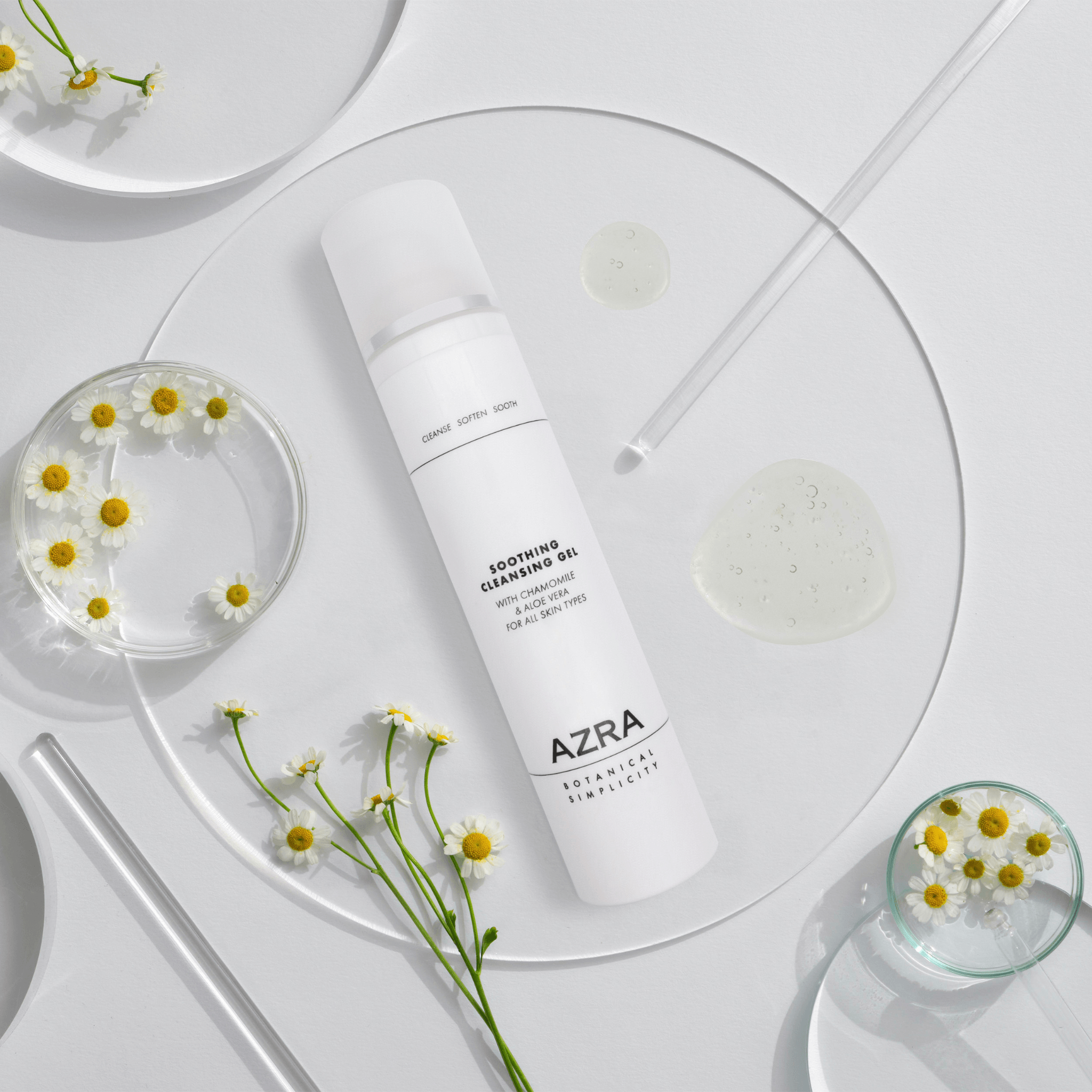 Soothing Cleansing gel with chamomile flowers 