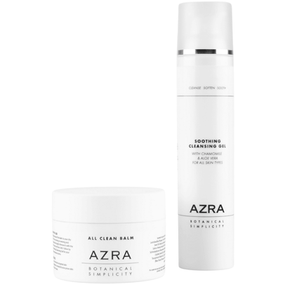  ALL CLEAN BALM (100ml) &amp; SOOTHING CLEANSING GEL (100ML) are ideal for double cleansing routine Azra Botanical Simplicity Skincare