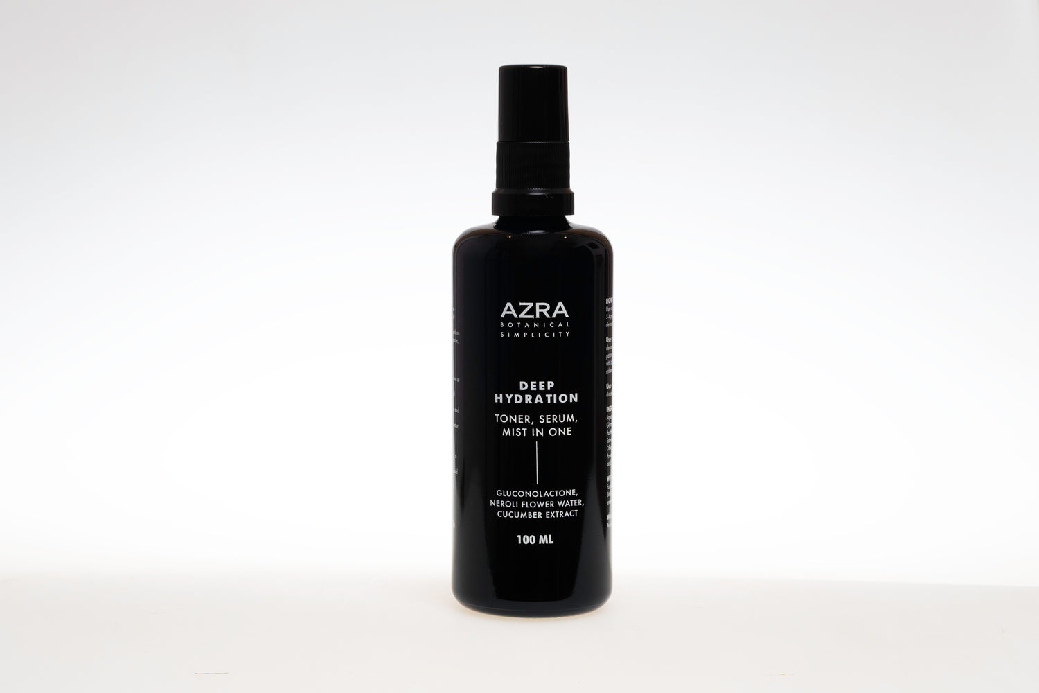 Deep Hydration product bottle on marble counter