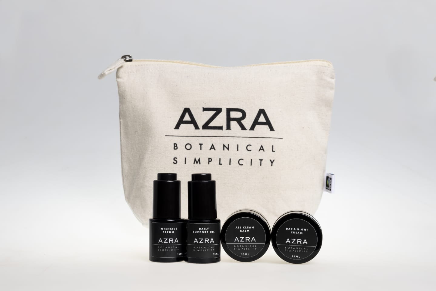 AZRA Botanical Simplicity Set- Complete Skincare Ritual – Travel-Friendly Essentials (4 x 15ml)